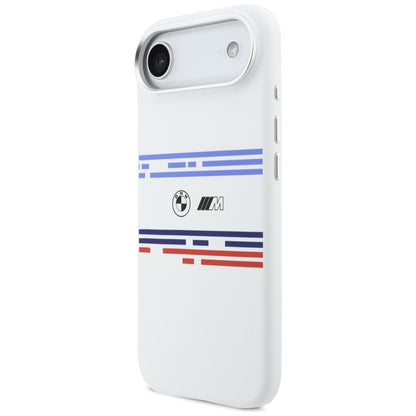 BMW M Silicon Horizontal Line MagSafe Case for iPhone Air - White_1