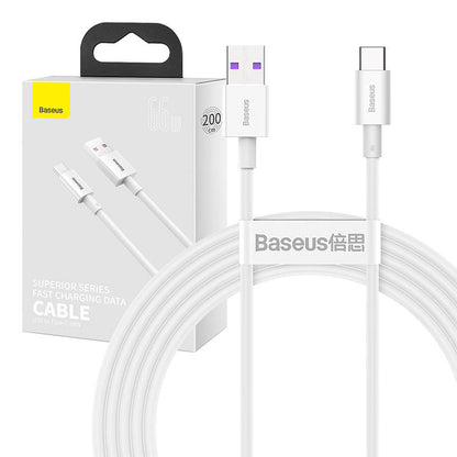 Baseus Superior Series Cable USB to USB-C, 66W, 2m (white)_1