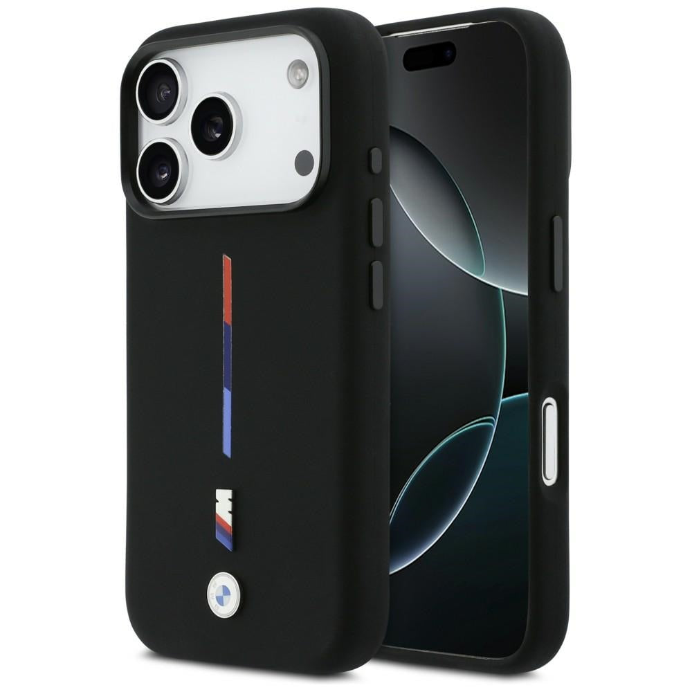 BMW M Silicon Tricolor Line MagSafe Case for iPhone 17 Pro - Black_0
