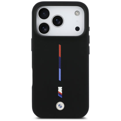 BMW M Silicon Tricolor Line MagSafe Case for iPhone 17 Pro - Black_2
