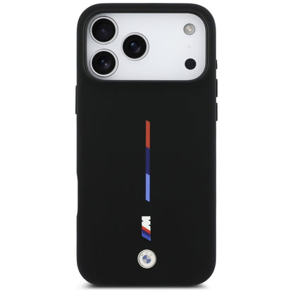 BMW M Silicon Tricolor Line MagSafe Case for iPhone 17 Pro Max - Black_2