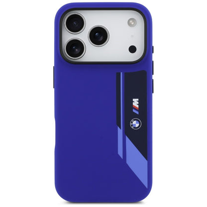 BMW M Silicon Vertical Logo MagSafe Case for iPhone 17 Pro - Navy Blue_2