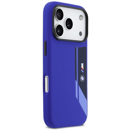 BMW M Silicon Vertical Logo MagSafe Case for iPhone 17 Pro - Navy Blue_3