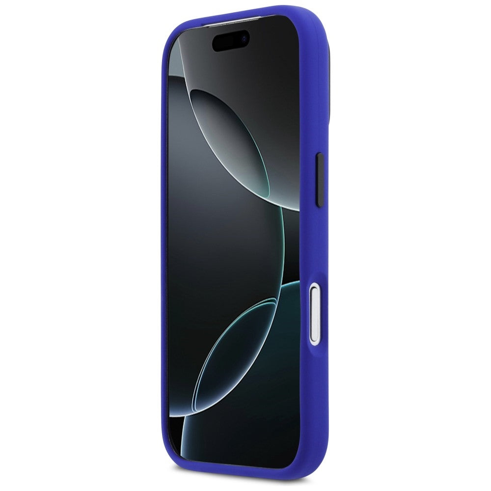 BMW M Silicon Vertical Logo MagSafe Case for iPhone 17 Pro - Navy Blue_4