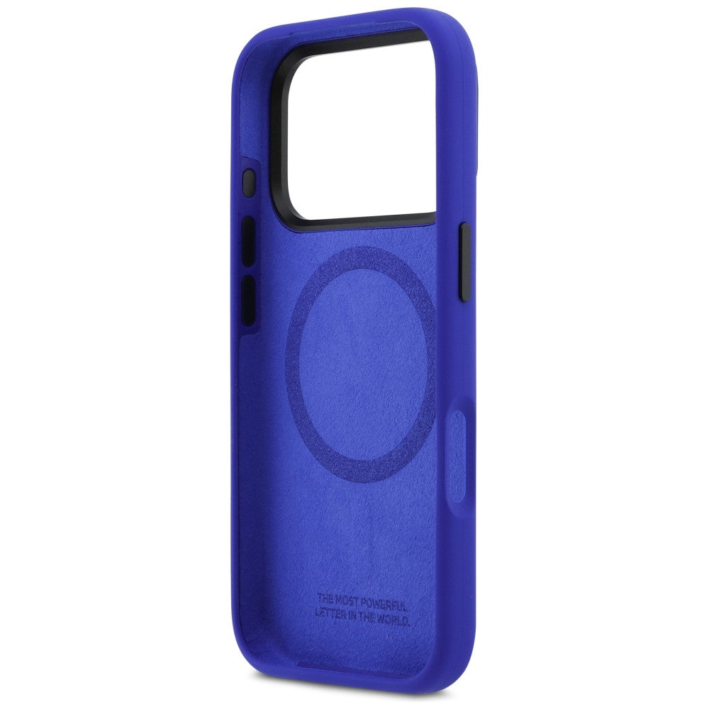 BMW M Silicon Vertical Logo MagSafe Case for iPhone 17 Pro - Navy Blue_6