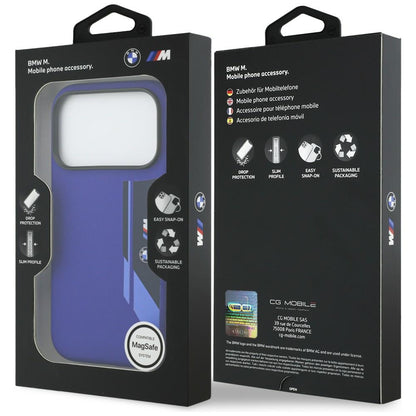 BMW M Silicon Vertical Logo MagSafe Case for iPhone 17 Pro - Navy Blue_7