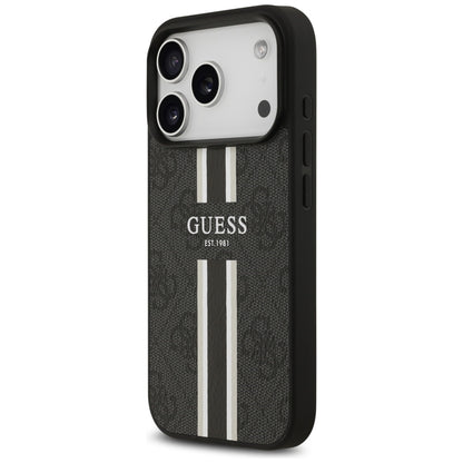 Guess 4G Printed Stripes MagSafe case for iPhone 17 Pro - black_1