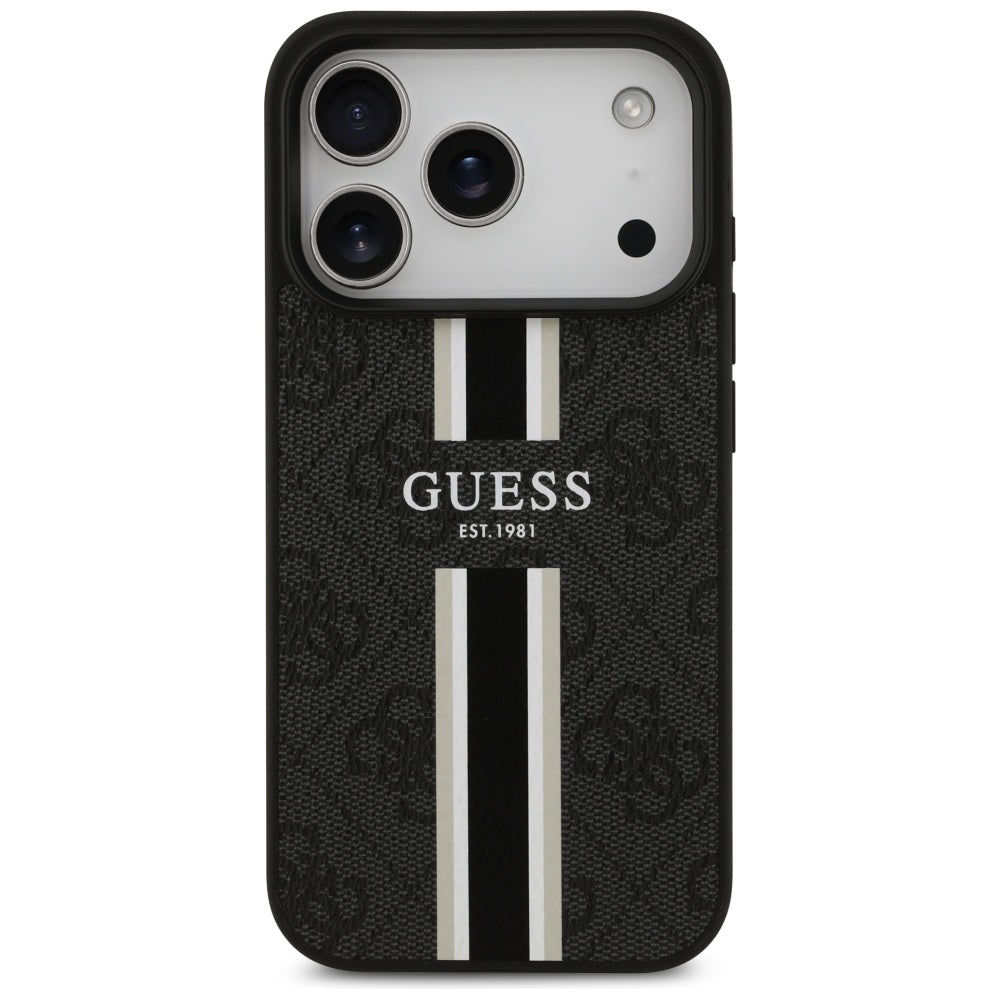 Guess 4G Printed Stripes MagSafe case for iPhone 17 Pro - black_2