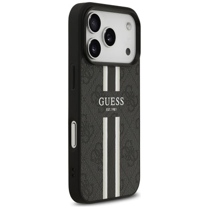 Guess 4G Printed Stripes MagSafe case for iPhone 17 Pro - black_3