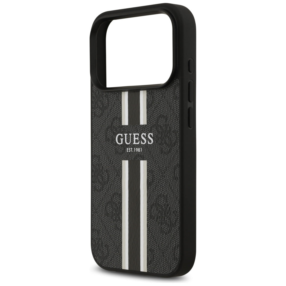 Guess 4G Printed Stripes MagSafe case for iPhone 17 Pro - black_5