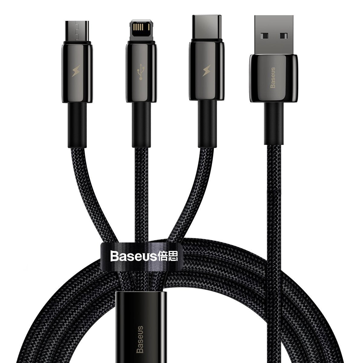 Baseus Tungsten 3in1 cable USB - USB Type C / Lightning / micro USB 3.5 A 1.5 m black (CAMLTWJ-01)_3