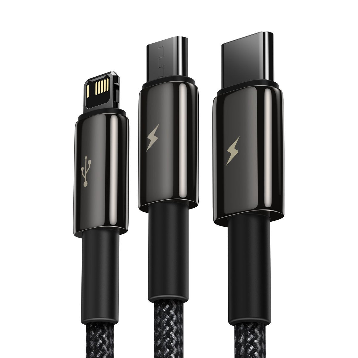Baseus Tungsten 3in1 cable USB - USB Type C / Lightning / micro USB 3.5 A 1.5 m black (CAMLTWJ-01)_9