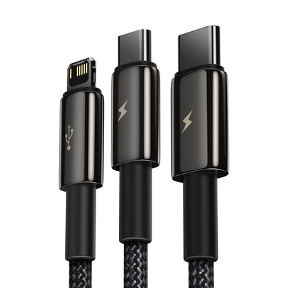 Baseus Tungsten 3in1 cable USB - USB Type C / Lightning / micro USB 3.5 A 1.5 m black (CAMLTWJ-01)_9