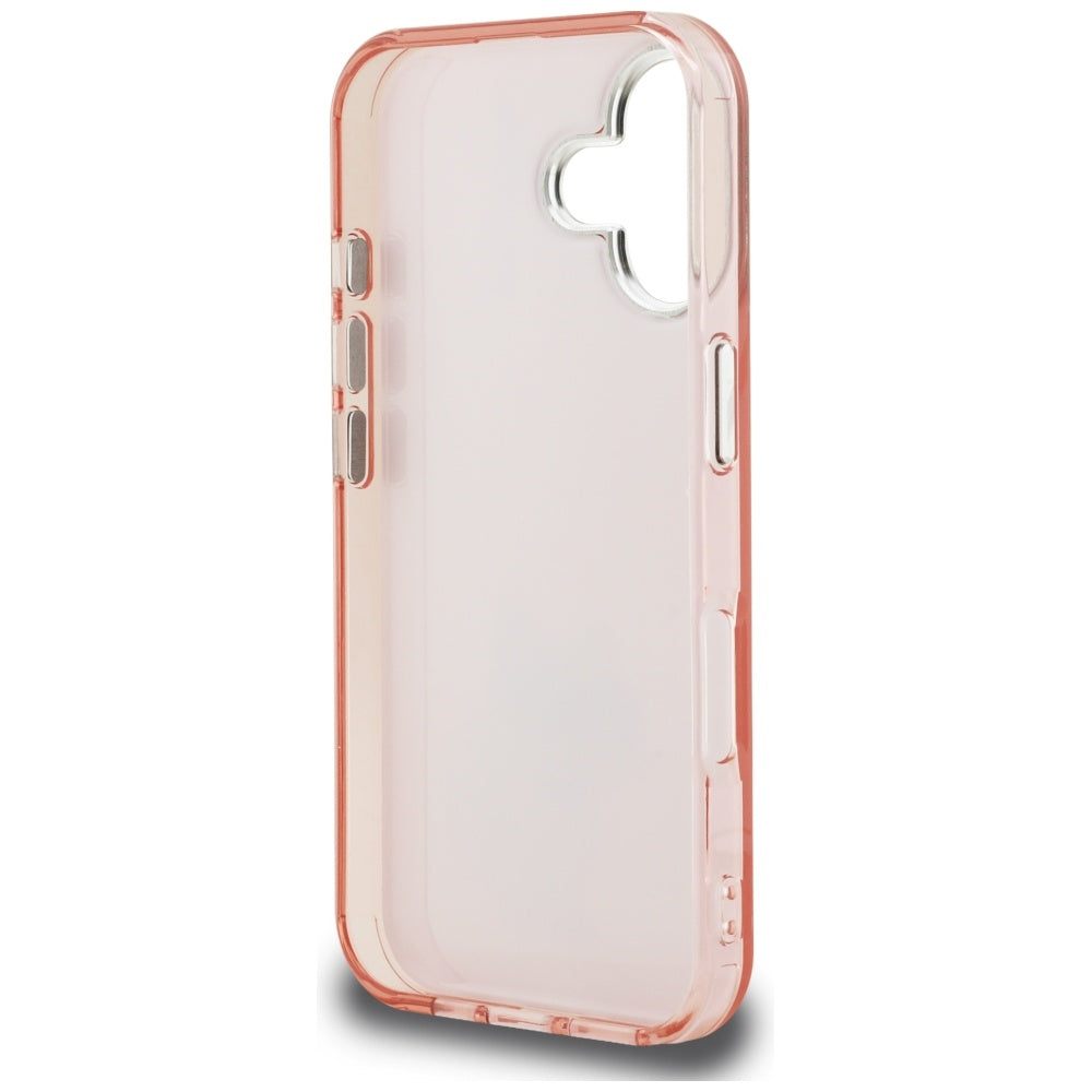 Karl Lagerfeld IML Aquarelle Choupette &amp; Logo iPhone 16 Case - Pink_6