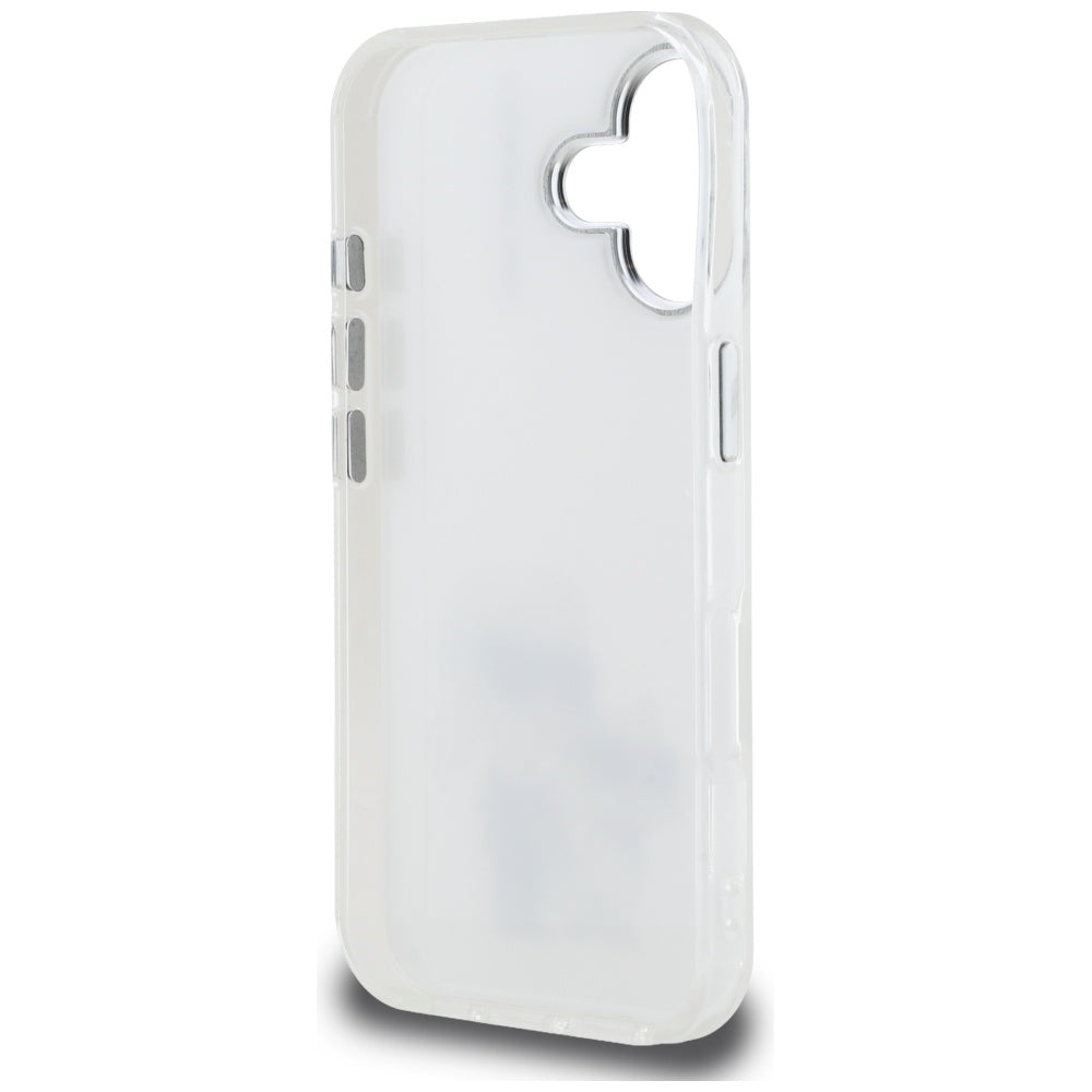 Karl Lagerfeld IML Aquarelle Karl &amp; Choupette &amp; Logo iPhone 16 Case - White_6