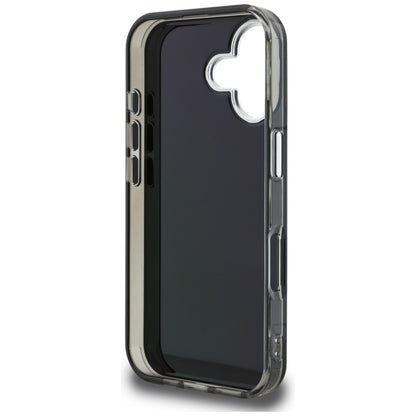 Karl Lagerfeld IML Aquarelle Karl &amp; Choupette &amp; Logo iPhone 16 Case - Black_6
