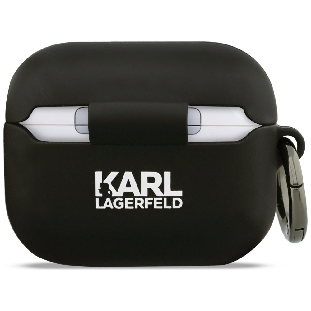 Karl Lagerfeld Silicone Karl Head 3D Case for AirPods Pro 3 - Black_2