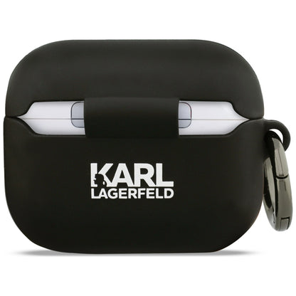 Karl Lagerfeld Silicone Karl Head 3D Case for AirPods Pro 3 - Black_2