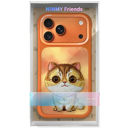 Nimmy Big Eyed Pet 2.0 Cat case for iPhone 17 Pro - orange_6