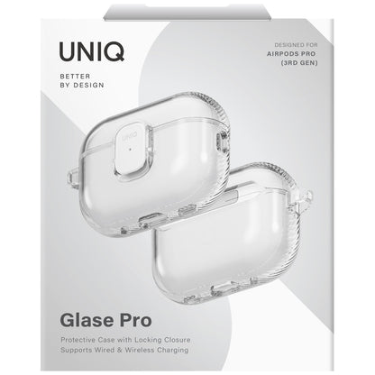 Uniq Glase Pro Case for AirPods Pro 3 Lock Case - Transparent_5