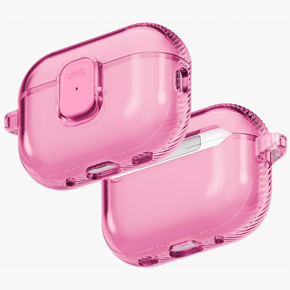 Uniq Glase Pro Case for AirPods Pro 3 Lock Case - Transparent Pink_0