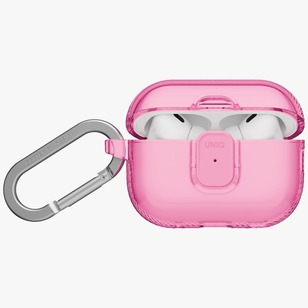 Uniq Glase Pro Case for AirPods Pro 3 Lock Case - Transparent Pink_1