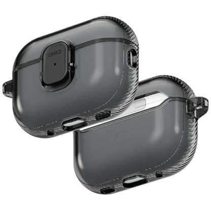 Uniq Glase Pro Case for AirPods Pro 3 Lock Case - Transparent Black_0