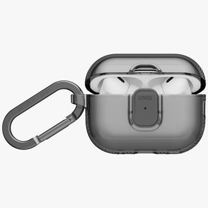 Uniq Glase Pro Case for AirPods Pro 3 Lock Case - Transparent Black_1