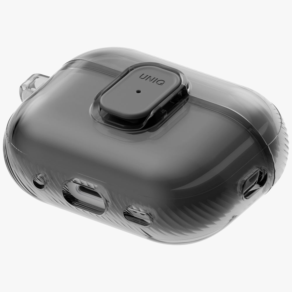 Uniq Glase Pro Case for AirPods Pro 3 Lock Case - Transparent Black_4