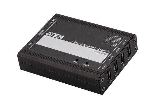 ATEN Extensor USB 2.0 por Cat 5 con hub de cuatro puertos (hasta 100 m)_0