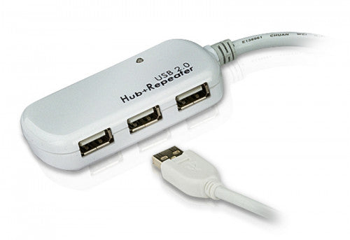 ATEN Cable extensor USB 2.0 de 12 m con hub de cuatro puertos (soporta conexiÃ³n en cadena hasta 60 m)_0