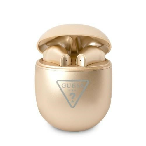 Guess Triangle Logo Bluetooth TWS Wireless Headphones - Gold_0