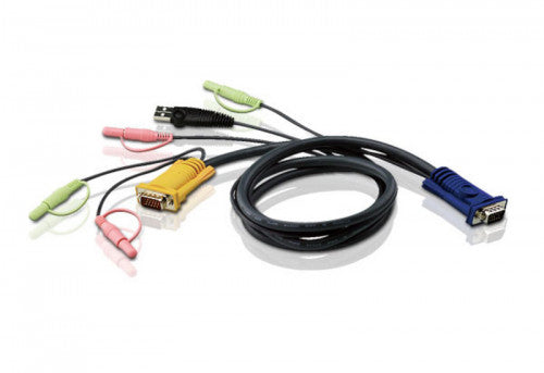 Aten Cable KVM USB con audio y SPHD 3 en 1 de 1,8 m_0