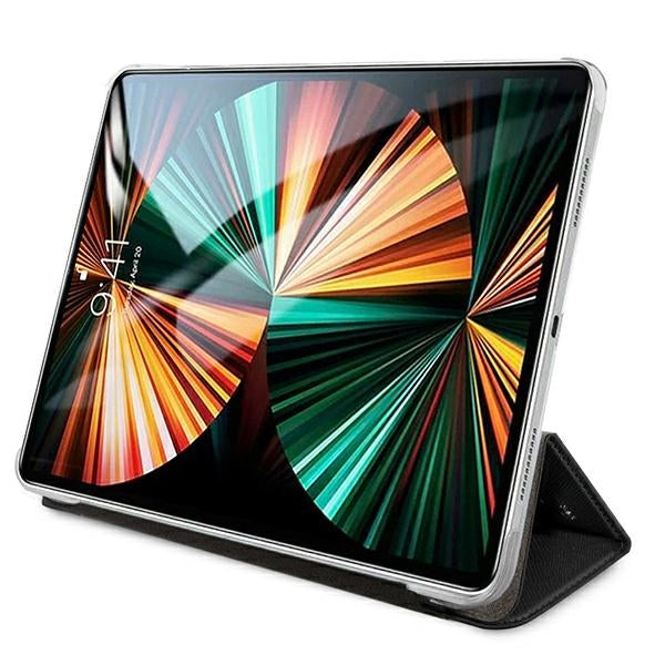 Karl Lagerfeld Saffiano Karl Head Book Cover for iPad Pro 11" - Black_1