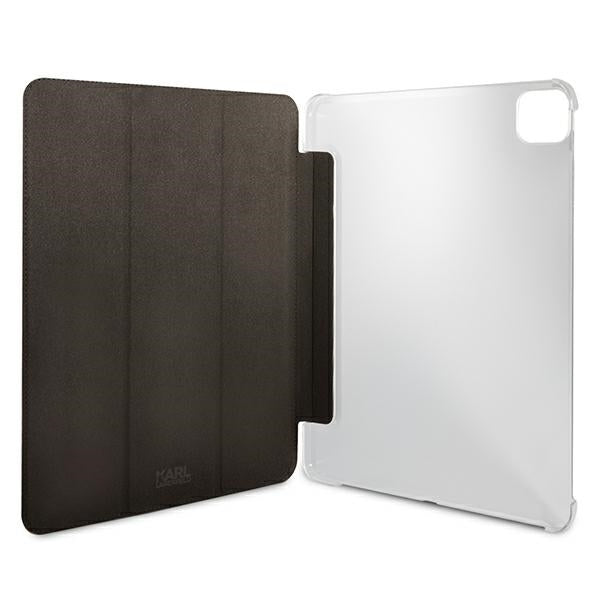 Karl Lagerfeld Saffiano Karl Head Book Cover for iPad Pro 11" - Black_2
