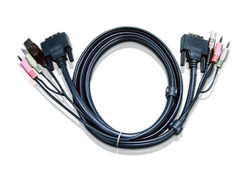 Aten Cable KVM DVI-I single link USB de 1,8 m_0