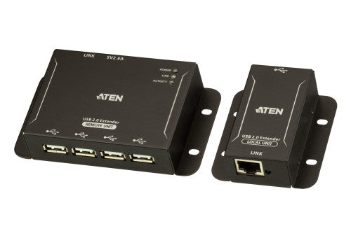 ATEN Extensor USB 2.0 por Cat 5 con hub de cuatro puertos (hasta 50 m)_0