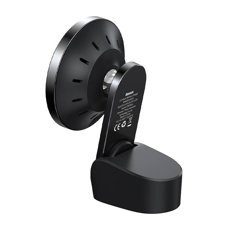 Baseus magnetic car phone holder wireless Qi charger 15 W (MagSafe compatible for iPhone) black (WXJN-01)_5