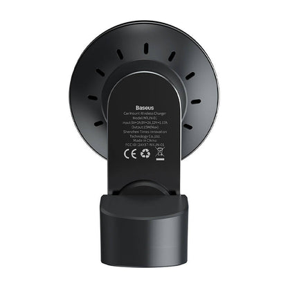 Baseus magnetic car phone holder wireless Qi charger 15 W (MagSafe compatible for iPhone) black (WXJN-01)_7