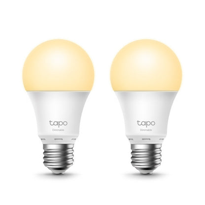 Bombilla Inteligente TP-Link Tapo L510E/ Casquillo E27/ 8.7W/ 806 Lúmenes/ 2700K/ Pack 2_1