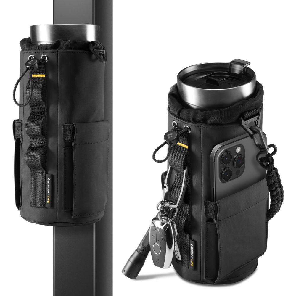 Spigen Tumbler Holder Bag Magnetic for Water Bottle, Phone, Keys - Black_9