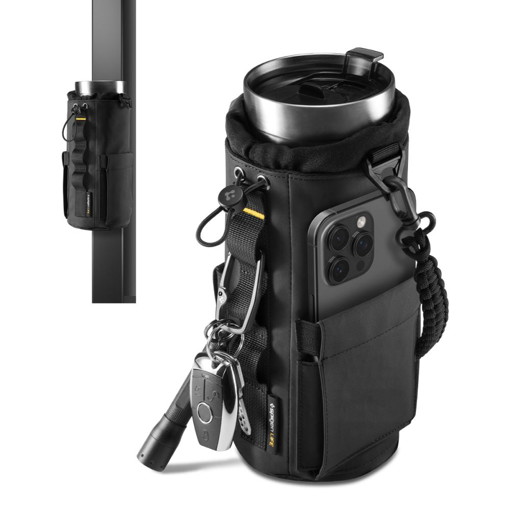 Spigen Tumbler Holder Bag Magnetic for Water Bottle, Phone, Keys - Black_8