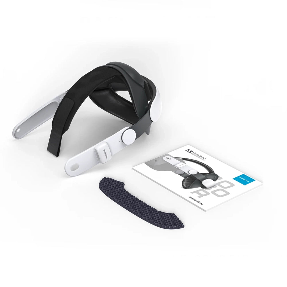 BoboVR E3 Head Strap for Meta Quest 3 and 3S - White and Black_5