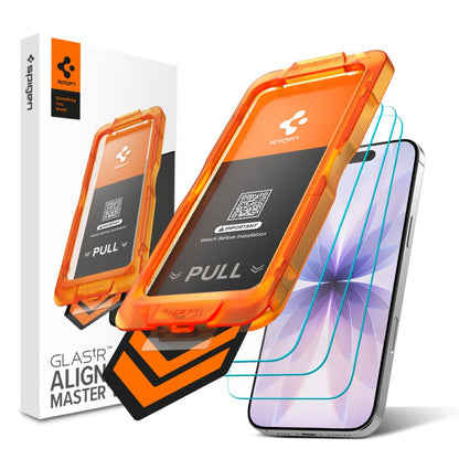 Spigen Glas.tR AlignMaster Slim 3-Pack Tempered Glass for iPhone 17_0