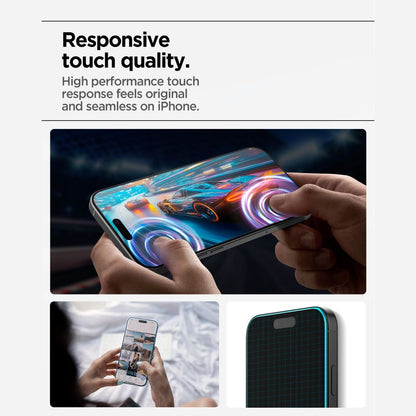 Spigen Glas.tR AlignMaster Slim 3-Pack Tempered Glass for iPhone 17 Pro_8