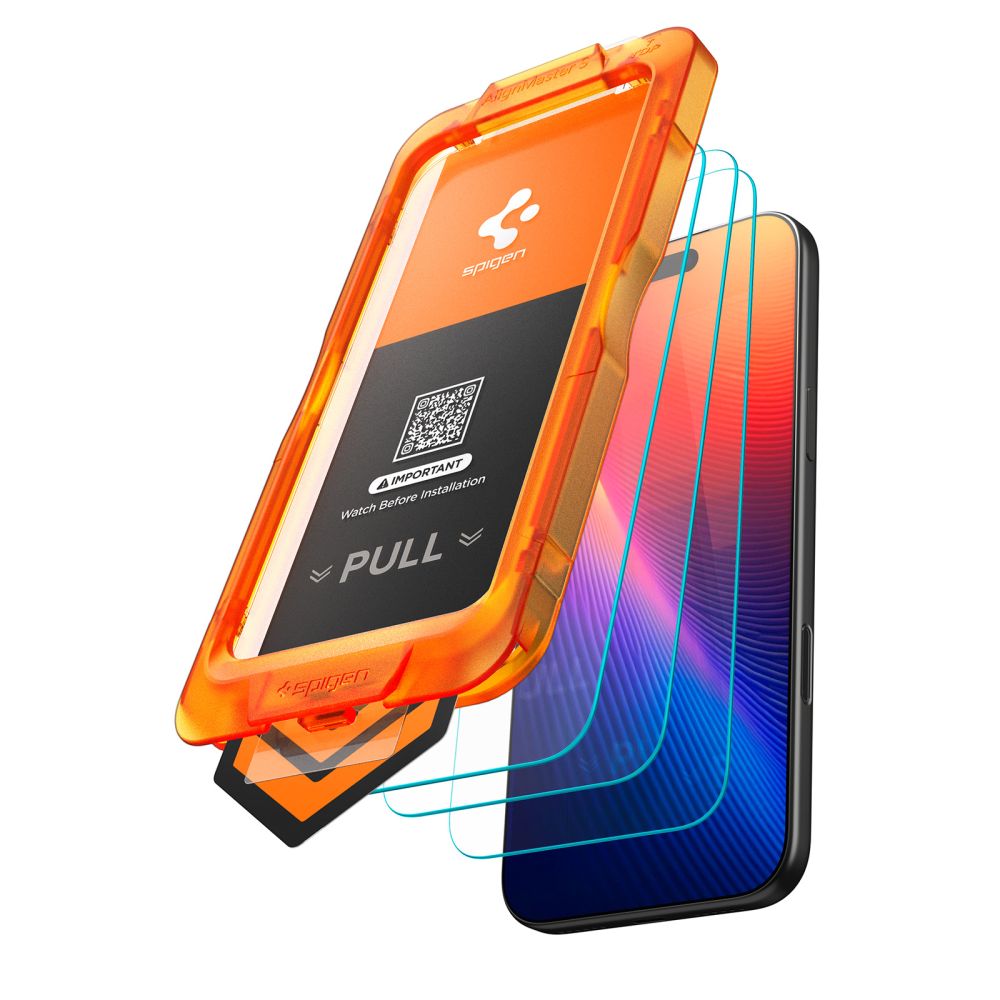 Spigen Glas.tR AlignMaster Slim 3-Pack Tempered Glass for iPhone 17 Pro Max_1