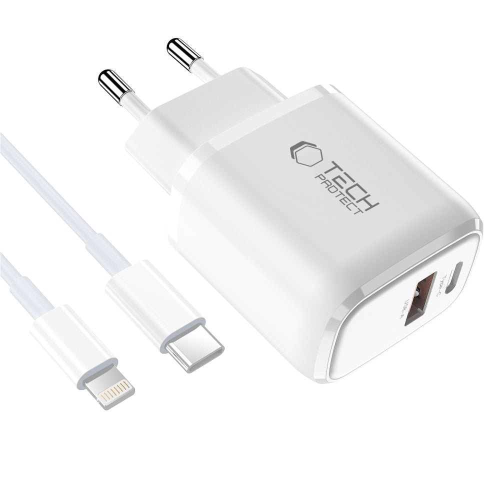 Tech-Protect NCA45W-GAN 2-Port 45W Wall Charger - White_1