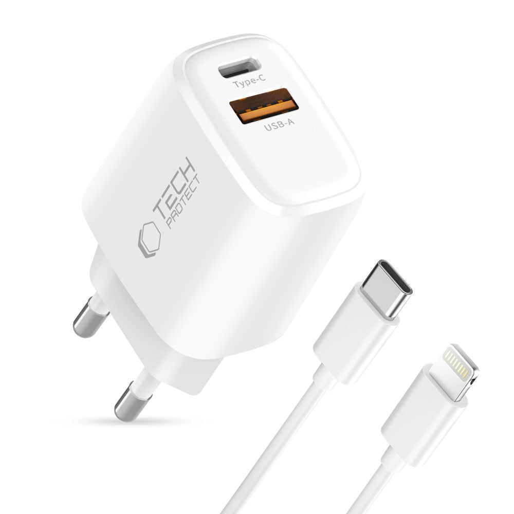 Tech-Protect NCA45W-GAN 2-Port 45W Wall Charger - White_2
