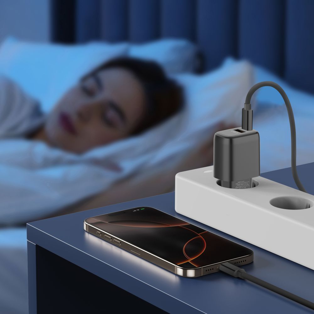 Tech-Protect NCA45W-GAN 2-Port USB-C / USB-A 45W Wall Charger - Black_7