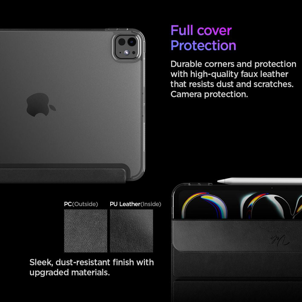 Spigen Liquid Air Folio Case for iPad Pro 11” (2024) iPad Pro 11” (2025) - Black_11